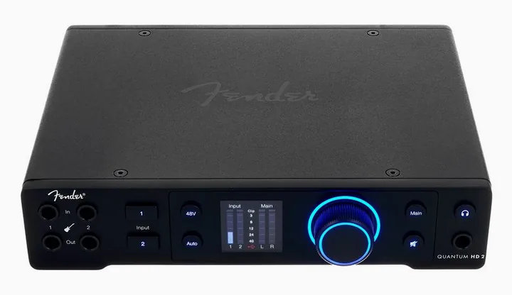 Fender Studio Quantum HD2, ingångarna på framsidan