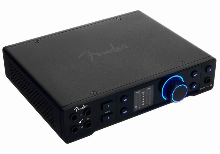 Fender Studio Quantum HD2, ingångarna på framsidan