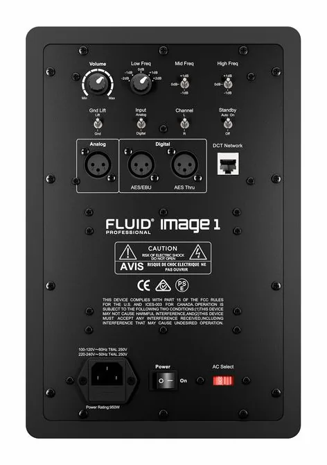 Fluid Audio Image 1, loggan och ytan