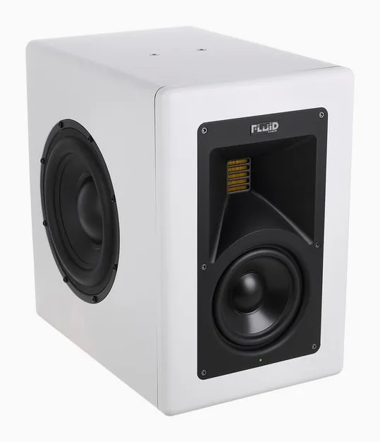Fluid Audio Image 2 White, knapparna på bakpanelen