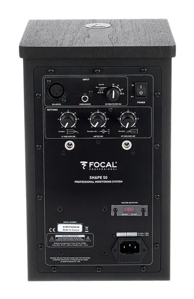 Focal Shape 50, fronten med woofer och diskant