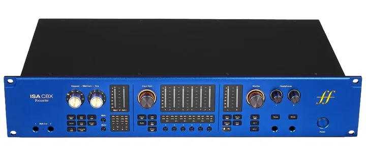 Focusrite ISA C8X Sonnox ISA Elite, nivåmätarna och lysdioderna