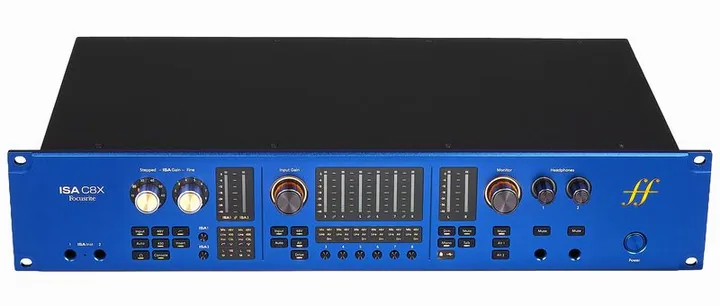 Focusrite ISA C8X Sonnox ISA Essential, ingångarna på framsidan