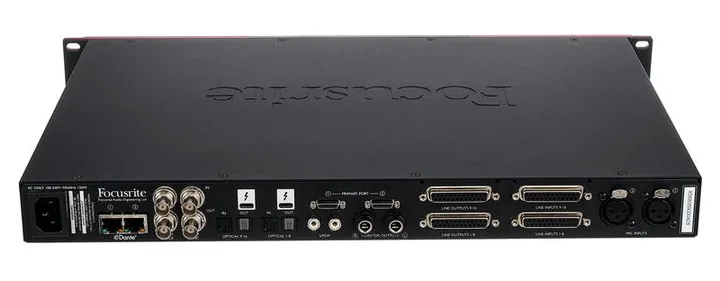 Focusrite Red 16 Line, nivåmätarna och lysdioderna