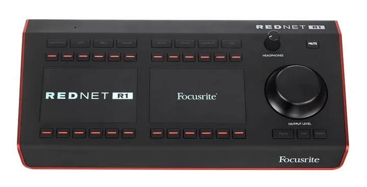 Focusrite RedNet R1, loggan och ytan