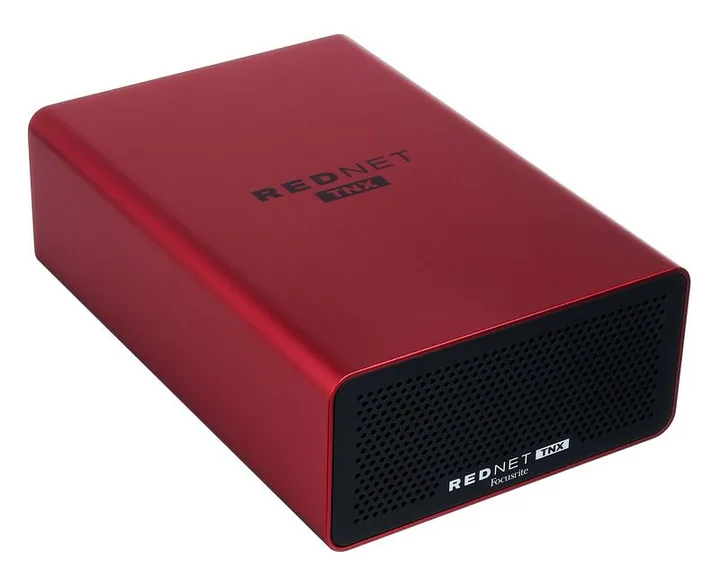 Focusrite RedNet TNX, ingångarna på framsidan
