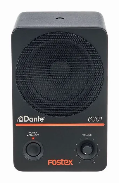 Fostex 6301DT, fronten med woofer och diskant