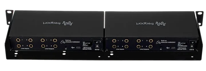 freqport FreqInOut FO1_2RK, frontpanelen med rattarna