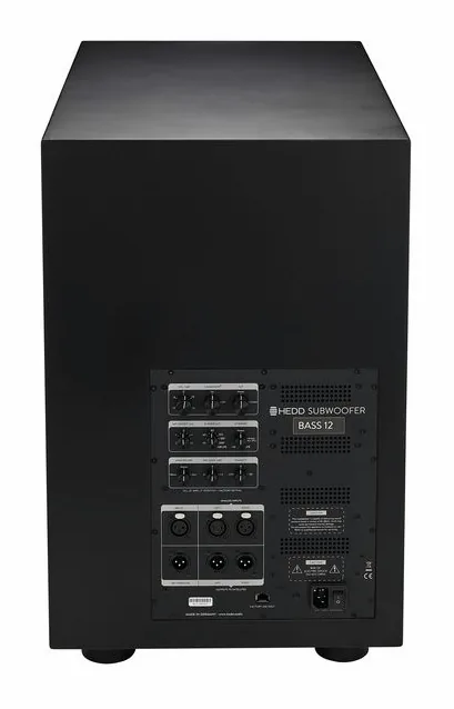 HEDD Bass 12, fronten med woofer och diskant