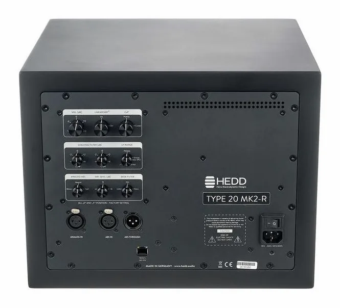 HEDD Type 20 MK2 right, fronten med woofer och diskant