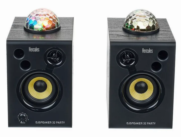 Hercules DJ Speaker 32 Party, fronten med woofer och diskant