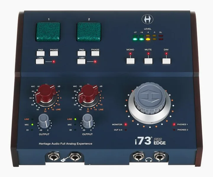 Heritage Audio i73 Pro Edge, ovansidan av lådan