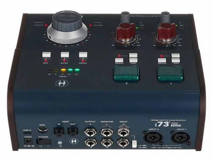 Heritage Audio i73 Pro Edge, ovansidan av lådan