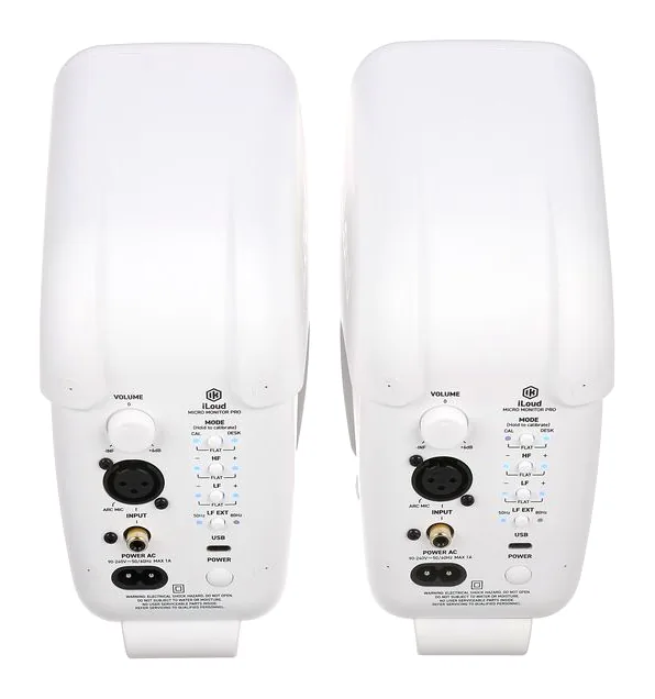 IK Multimedia iLoud Micro Monitor Pro White, loggan och ytan
