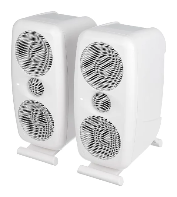 IK Multimedia iLoud MTM MKII White, baksidan med anslutningarna
