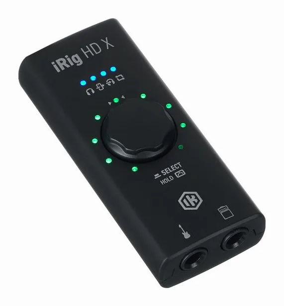 IK Multimedia iRig HD X, ovansidan av lådan