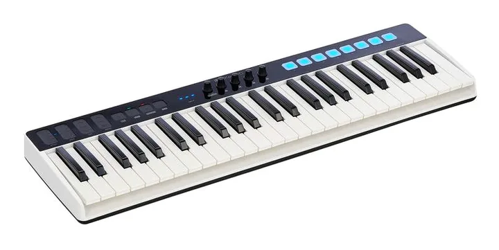 IK Multimedia iRig Keys I/O 49, höljet sett från sidan