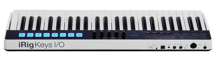 IK Multimedia iRig Keys I/O 49, anslutningarna på baksidan