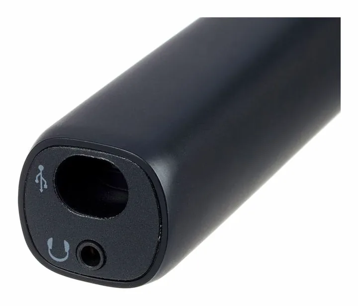 IK Multimedia iRig Mic HD 2, mikrofonkorgen på nära håll
