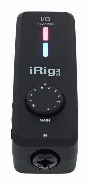 IK Multimedia iRig Pro I/O PSU Bundle, höljet sett från sidan