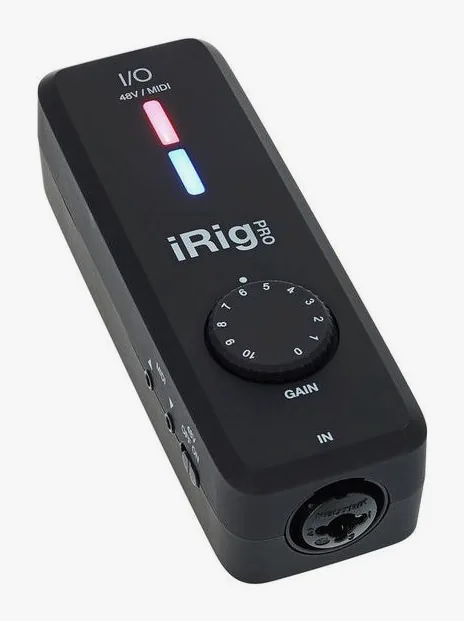 IK Multimedia iRig Pro I/O PSU Bundle, anslutningarna på baksidan