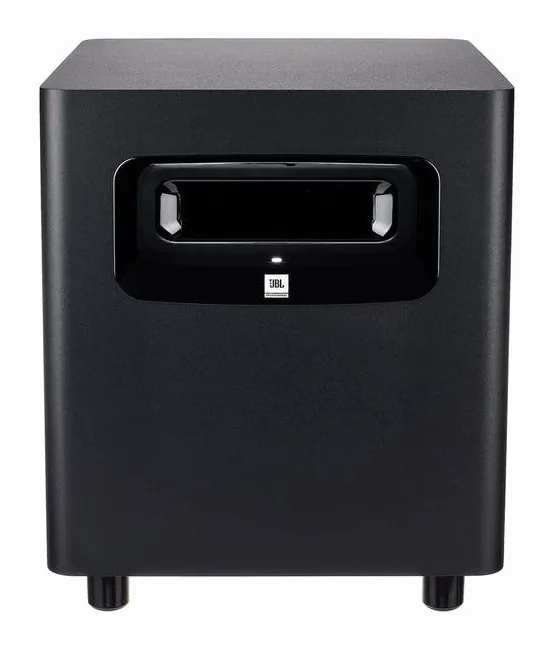 JBL LSR 310 S, fronten med woofer och diskant