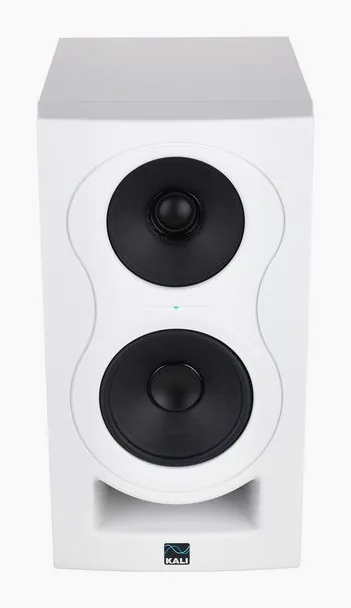 Kali Audio IN-5 White, fronten med woofer och diskant
