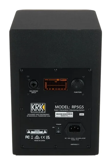 KRK Rokit RP5 G5 ISO Pad Bundle, fronten med woofer och diskant