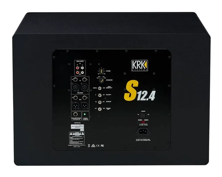 KRK S12G4, fronten med woofer och diskant