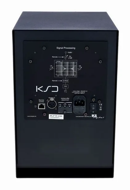 KS Digital A100 Black, knapparna på bakpanelen