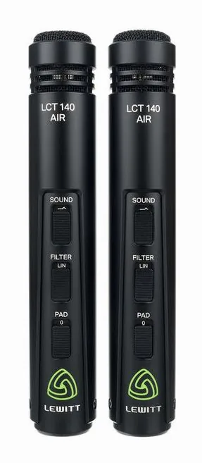 Lewitt LCT 140 AIR Stereo Bundle, mikrofonkorgen på nära håll