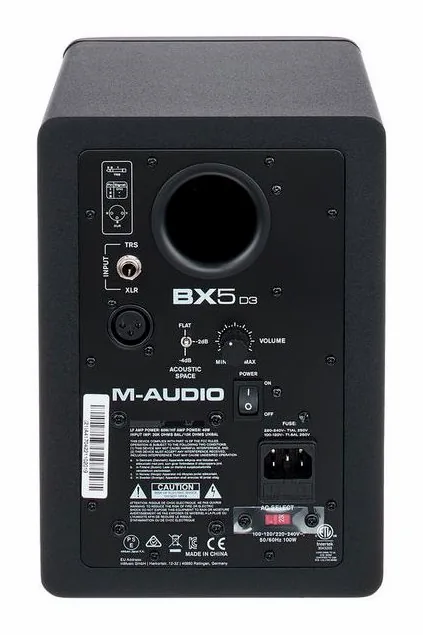 M-Audio BX5 D3, kabinettet sett från sidan