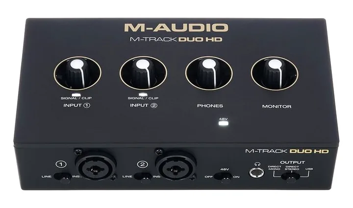 M-Audio M-Track Duo HD Producer Pack, ovansidan av lådan