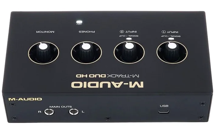 M-Audio M-Track Duo HD Producer Pack, ovansidan av lådan