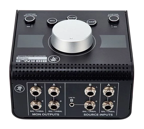 Mackie Big Knob Passive, knapparna på bakpanelen
