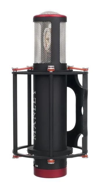 Manley Reference Cardioid Mic black, huset sett från sidan