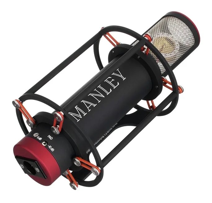 Manley Reference Cardioid Mic black, mikrofonkorgen på nära håll