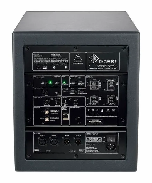 Neumann KH 750 DSP, kabinettet sett från sidan
