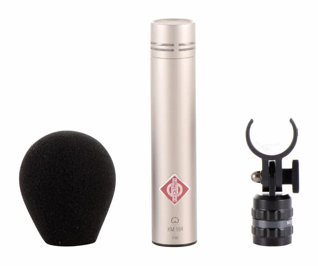 Neumann KM184, mikrofonkorgen på nära håll