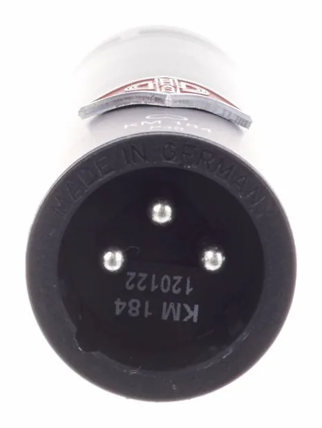 Neumann KM184mt, loggan och ytan
