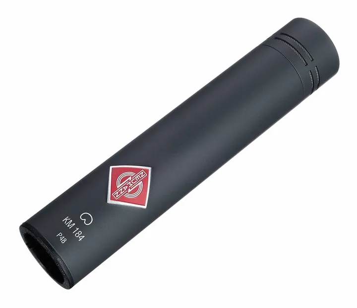 Neumann KM184 mt Stereo Rental Bundle, mikrofonkorgen på nära håll