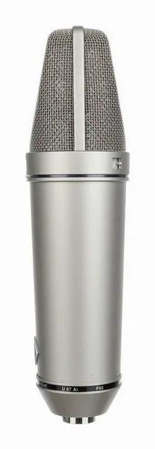 Neumann U87 Ai Studio Set ni, mikrofonkorgen på nära håll