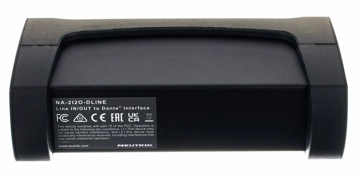 Neutrik NA-2I2O-DLINE, frontpanelen med rattarna