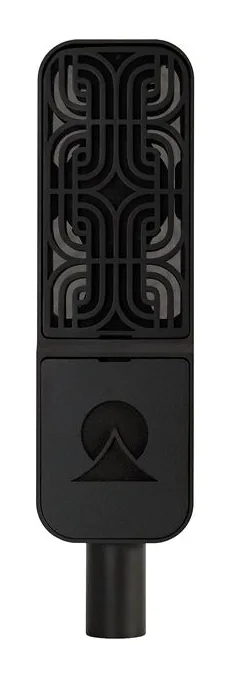 Ohma World Motif Condenser Black & Black, mikrofonkorgen på nära håll