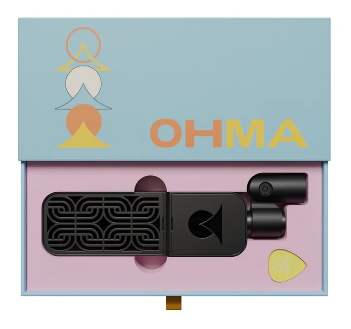 Ohma World Motif Condenser Black & Black, loggan och ytan