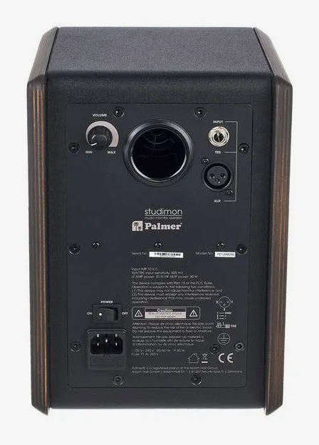 Palmer STUDIMON 5, knapparna på bakpanelen