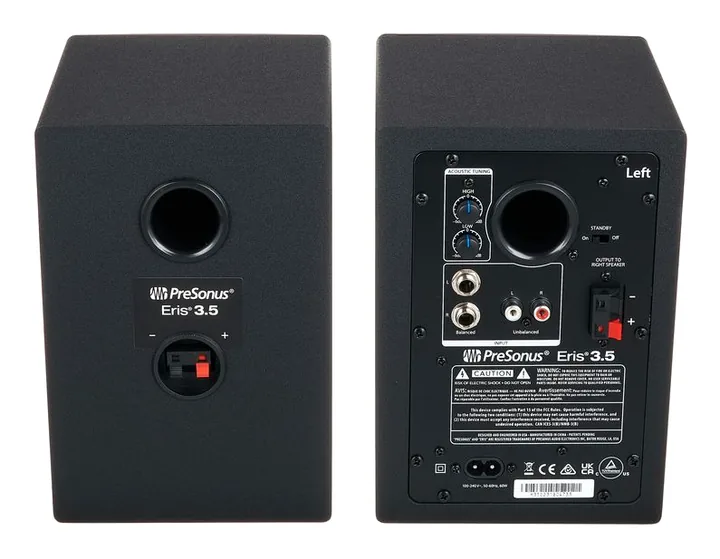 Presonus Eris 3.5 2nd Gen, fronten med woofer och diskant