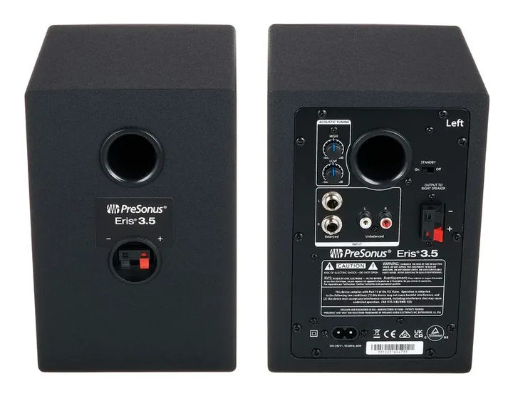 Presonus Eris 3.5 2nd Gen Stand Set, kabinettet sett från sidan