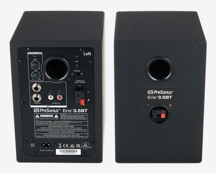 Presonus Eris 3.5BT 2nd Gen Stand Set, fronten med woofer och diskant