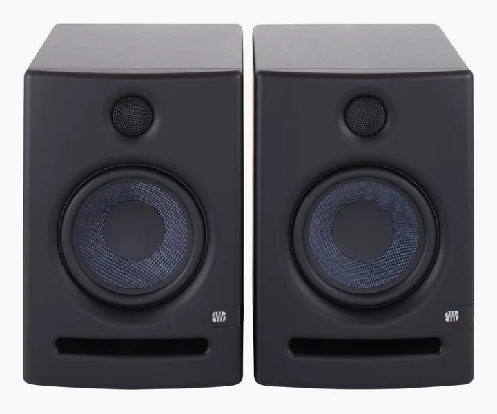 Presonus Eris E5 Isolation Riser Bundle, knapparna på bakpanelen